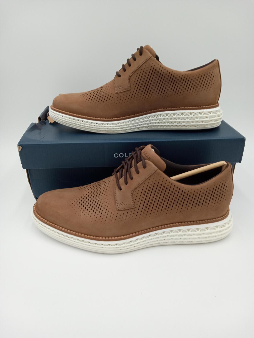 Cole Haan OriginalGrand 2.0 Shoes Mens Brown Nubuck Dress Oxford Size 9.5